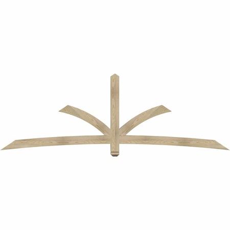 Ekena Millwork Davenport Rough Sawn Timber Gable Bracket, Douglas Fir, 108"W x 36"H x 4"D x 4"F, 8/12 Pitch GBW108X36X0404DAV00RDF